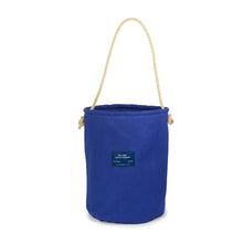 Load image into Gallery viewer, Cobb Canvas bucket in blue with rope handle
