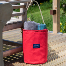 Load image into Gallery viewer, Cobb Canvas Bucket Bag in Red
