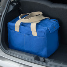 Load image into Gallery viewer, Cobb Canvas Cabin bag shown in blue. Ideal as a weekend or overnight travel bag.
